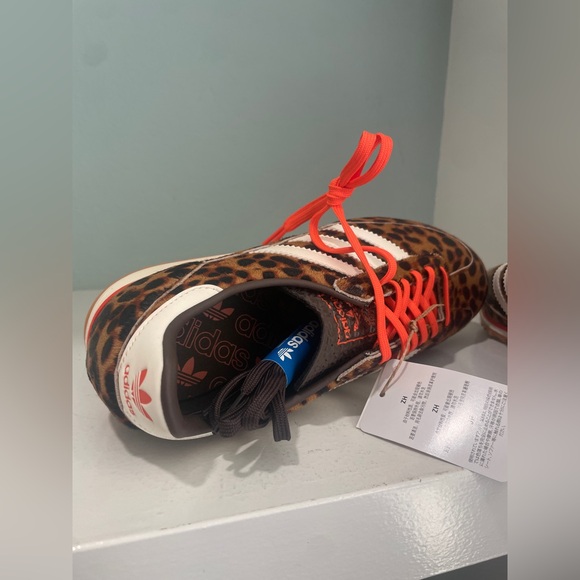 adidas SL 72 OG Leopard Print Impact Orange Sneaker New NWT - Picture 16 of 16